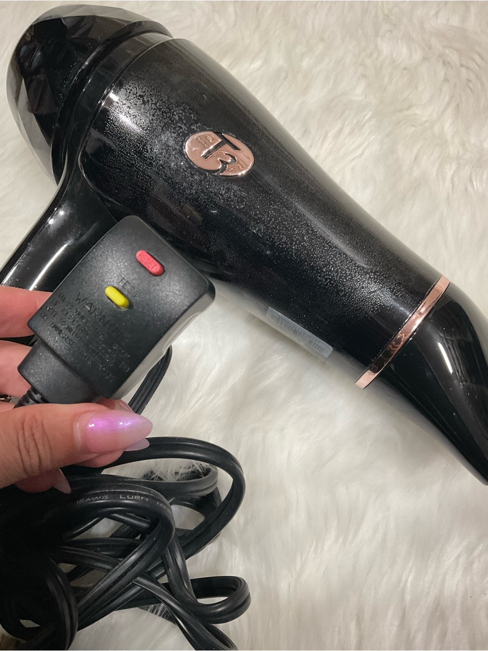 T3 Featherweight 2 Hair Dryer Black & Rose Gold